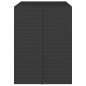 vidaXL Mesa alta bar ratán PE y superficie vidrio negro 105x80x110 cm vidaXL Mesa alta bar ratán PE y superficie vidrio negro 105x80x110 cm