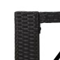 vidaXL Mesa alta bar ratán PE y superficie vidrio negro 105x80x110 cm vidaXL Mesa alta bar ratán PE y superficie vidrio negro 105x80x110 cm