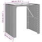 vidaXL Mesa alta bar ratán PE y superficie vidrio negro 105x80x110 cm vidaXL Mesa alta bar ratán PE y superficie vidrio negro 105x80x110 cm