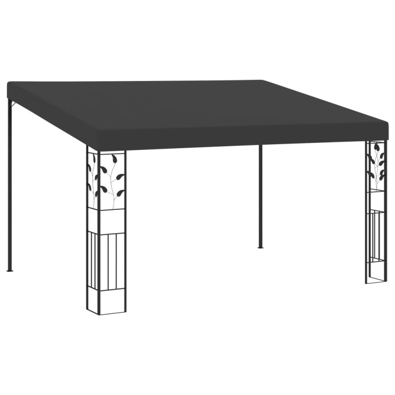 vidaXL Cenador con montaje en la pared antracita 4x3x2,5 m vidaXL Cenador con montaje en la pared antracita 4x3x2,5 m