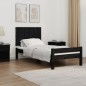 vidaXL Cabecero de cama de pared madera maciza pino negro 95,5x3x60 cm vidaXL Cabecero de cama de pared madera maciza pino negro 95,5x3x60 cm