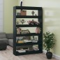 vidaXL Estantería de libros/divisor de espacios negro 100x30x166 cm vidaXL Estantería de libros/divisor de espacios negro 100x30x166 cm