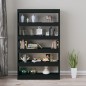 vidaXL Estantería de libros/divisor de espacios negro 100x30x166 cm vidaXL Estantería de libros/divisor de espacios negro 100x30x166 cm
