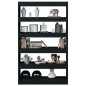 vidaXL Estantería de libros/divisor de espacios negro 100x30x166 cm vidaXL Estantería de libros/divisor de espacios negro 100x30x166 cm