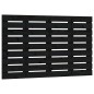 vidaXL Cabecero de cama de pared madera maciza pino negro 96x3x63 cm vidaXL Cabecero de cama de pared madera maciza pino negro 96x3x63 cm