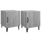 vidaXL Mesitas de noche 2 uds madera contrachapada gris Sonoma vidaXL Mesitas de noche 2 uds madera contrachapada gris Sonoma