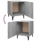 vidaXL Mesitas de noche 2 uds madera contrachapada gris Sonoma vidaXL Mesitas de noche 2 uds madera contrachapada gris Sonoma