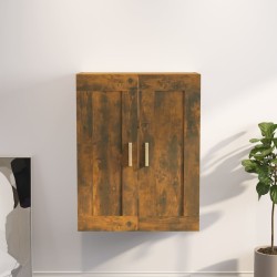 vidaXL Armario pared madera contrachapada roble ahumado 69,5x32,5x90cm