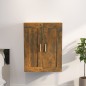 vidaXL Armario pared madera contrachapada roble ahumado 69,5x32,5x90cm