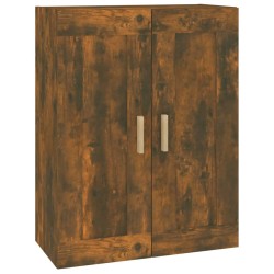 vidaXL Armario pared madera contrachapada roble ahumado 69,5x32,5x90cm
