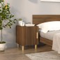 vidaXL Mesita de noche madera contrachapada color roble marrón vidaXL Mesita de noche madera contrachapada color roble marrón