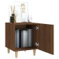 vidaXL Mesita de noche madera contrachapada color roble marrón vidaXL Mesita de noche madera contrachapada color roble marrón