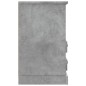 vidaXL Mesita de noche gris hormigón 43x36x60 cm vidaXL Mesita de noche gris hormigón 43x36x60 cm
