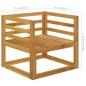 vidaXL Muebles de jardín 7 pzas cojines crema madera maciza de acacia vidaXL Muebles de jardín 7 pzas cojines crema madera maciza de acacia