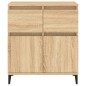 vidaXL Aparador de madera contrachapada roble Sonoma 60x35x70 cm