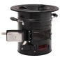 vidaXL Cocina de leña para camping acero negro 50x33,5x30,5 cm vidaXL Cocina de leña para camping acero negro 50x33,5x30,5 cm
