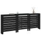 vidaXL Cubierta de radiador madera maciza de pino negro 210x21x85 cm vidaXL Cubierta de radiador madera maciza de pino negro 210x21x85 cm