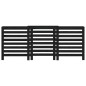 vidaXL Cubierta de radiador madera maciza de pino negro 210x21x85 cm vidaXL Cubierta de radiador madera maciza de pino negro 210x21x85 cm