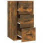 vidaXL Aparador madera contrachapada color roble ahumado 40x33x70 cm vidaXL Aparador madera contrachapada color roble ahumado 40x33x70 cm