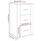 vidaXL Aparador madera contrachapada color roble ahumado 40x33x70 cm vidaXL Aparador madera contrachapada color roble ahumado 40x33x70 cm