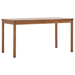 vidaXL Mesa de comedor de madera de pino marrón miel 140x70x73 cm