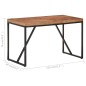 vidaXL Mesa de comedor madera maciza de acacia y mango 120x60x76 cm vidaXL Mesa de comedor madera maciza de acacia y mango 120x60x76 cm