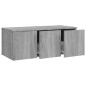 vidaXL Mueble de TV madera contrachapada gris Sonoma 80x34x30 cm vidaXL Mueble de TV madera contrachapada gris Sonoma 80x34x30 cm