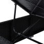 vidaXL Tumbonas de jardín y mesita 3 piezas ratán sintético negro vidaXL Tumbonas de jardín y mesita 3 piezas ratán sintético negro