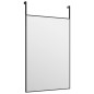 vidaXL Espejo de puerta cristal y aluminio negro 40x60 cm vidaXL Espejo de puerta cristal y aluminio negro 40x60 cm