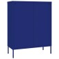 vidaXL Armario de cajones de acero azul marino 80x35x101,5 cm