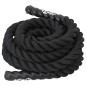 vidaXL Cuerda de batalla poliéster negro 6 m 4,5 kg vidaXL Cuerda de batalla poliéster negro 6 m 4,5 kg