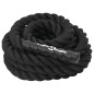 vidaXL Cuerda de batalla poliéster negro 6 m 4,5 kg vidaXL Cuerda de batalla poliéster negro 6 m 4,5 kg