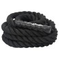 vidaXL Cuerda de batalla poliéster negro 6 m 4,5 kg vidaXL Cuerda de batalla poliéster negro 6 m 4,5 kg