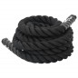 vidaXL Cuerda de batalla poliéster negro 6 m 4,5 kg vidaXL Cuerda de batalla poliéster negro 6 m 4,5 kg