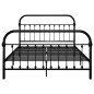 vidaXL Estructura de cama de metal negro 120x200 cm vidaXL Estructura de cama de metal negro 120x200 cm