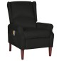 vidaXL Sillón de masaje reclinable de terciopelo negro vidaXL Sillón de masaje reclinable de terciopelo negro