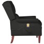 vidaXL Sillón de masaje reclinable de terciopelo negro vidaXL Sillón de masaje reclinable de terciopelo negro
