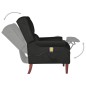 vidaXL Sillón de masaje reclinable de terciopelo negro vidaXL Sillón de masaje reclinable de terciopelo negro
