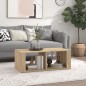 vidaXL Mesa de centro madera contrachapada roble Sonoma 100x50x36 cm