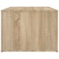vidaXL Mesa de centro madera contrachapada roble Sonoma 100x50x36 cm
