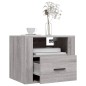 vidaXL Mesitas de noche de pared 2 uds gris Sonoma 50x36x40 cm vidaXL Mesitas de noche de pared 2 uds gris Sonoma 50x36x40 cm