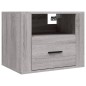 vidaXL Mesitas de noche de pared 2 uds gris Sonoma 50x36x40 cm vidaXL Mesitas de noche de pared 2 uds gris Sonoma 50x36x40 cm