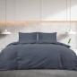 vidaXL Juego de funda nórdica algodón gris antracita 200x200 cm vidaXL Juego de funda nórdica algodón gris antracita 200x200 cm
