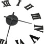 vidaXL Reloj 3D de pared con diseño moderno negro 100 cm XXL vidaXL Reloj 3D de pared con diseño moderno negro 100 cm XXL