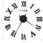 vidaXL Reloj 3D de pared con diseño moderno negro 100 cm XXL vidaXL Reloj 3D de pared con diseño moderno negro 100 cm XXL