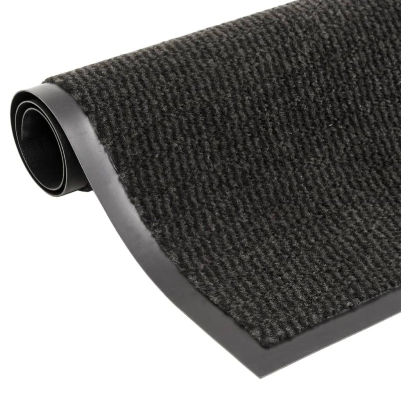 vidaXL Felpudo de nudo negro 60x180 cm vidaXL Felpudo de nudo negro 60x180 cm