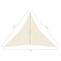 vidaXL Toldo de vela crema HDPE 160 g/m² 3x3x3 m vidaXL Toldo de vela crema HDPE 160 g/m² 3x3x3 m