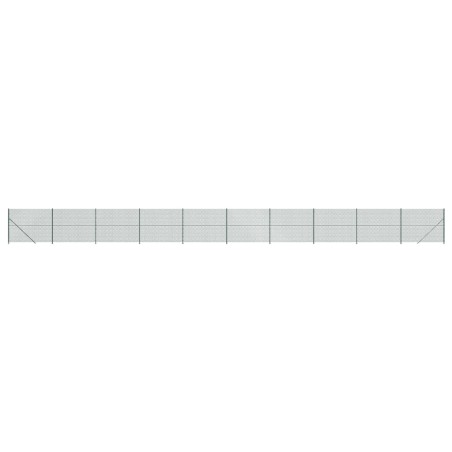 vidaXL Cerca de alambre con brida verde 1,6x25 m