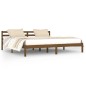 vidaXL Estructura de cama madera maciza de pino marrón miel 200x200 cm vidaXL Estructura de cama madera maciza de pino marrón miel 200x200 cm