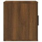 vidaXL Mueble TV madera contrachapada color marrón roble 100x35x40 cm